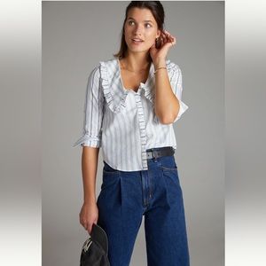Anthropologie Maeve collared button down